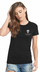 Bad Wolf Ladies Black Tee :: BW106 - View 1