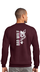 Bad Wolf Maroon Crewneck :: BW110 - View 2
