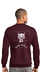 Bad Wolf Maroon Crewneck :: BW208 - View 2
