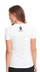 Lady Wolf Ladies White Tee :: LW101 - View 2