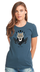 Lady Wolf Ladies Indigo Tee :: LW103 - View 1