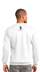 Lady Wolf White Crewneck :: LW107 - View 2