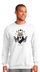 Lady Wolf White Crewneck :: LW107 - View 1
