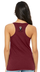 Lady Wolf Ladies Maroon Tank :: LW110 - View 2