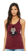 Lady Wolf Ladies Maroon Tank :: LW110 - View 1