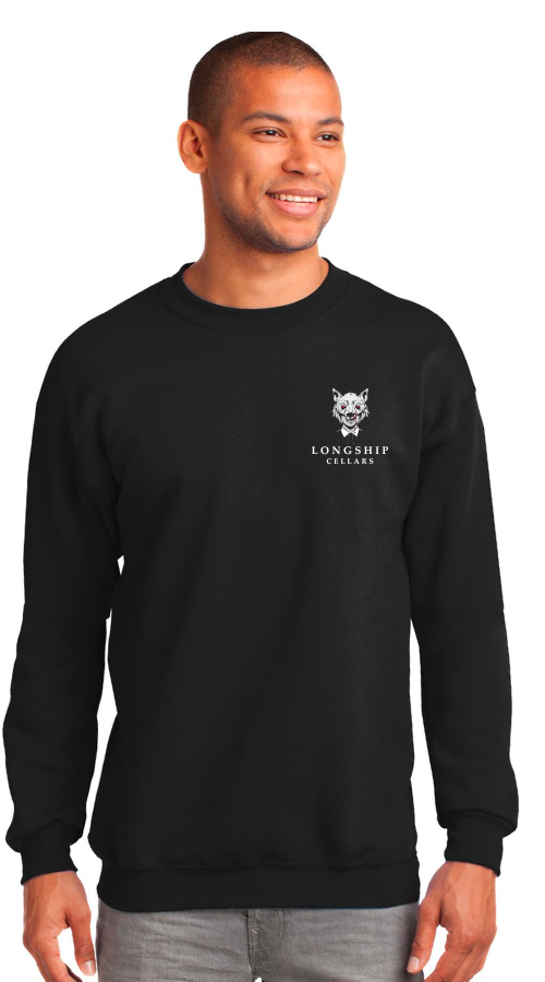 Bad Wolf Black Crewneck :: BW109 1