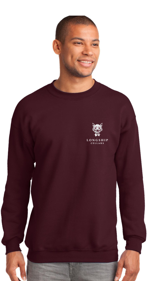 Bad Wolf Maroon Crewneck :: BW110 1
