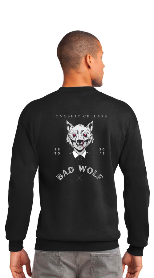 Bad Wolf Black Crewneck :: BW207