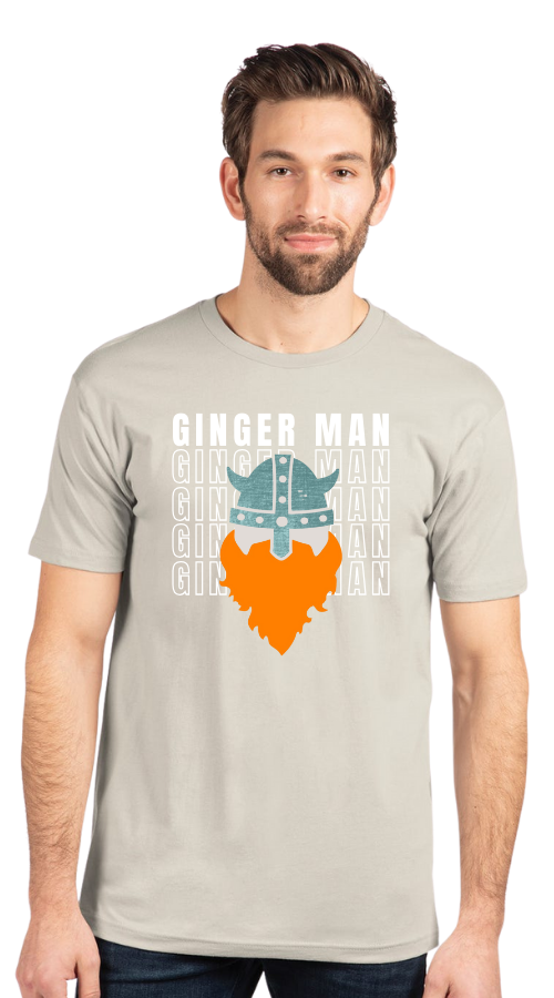 Ginger Man Light Gray Tee :: GM104 1