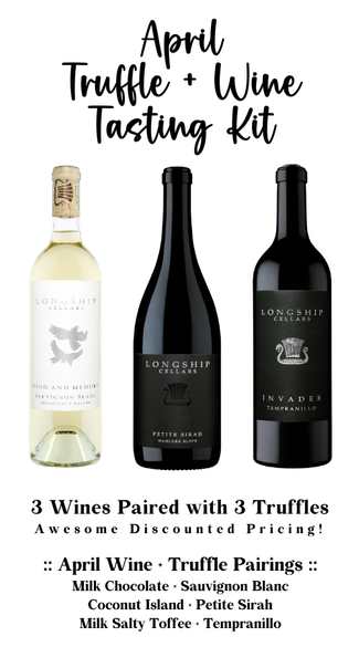 At Home Truffle + Wine Tasting Kit :: April