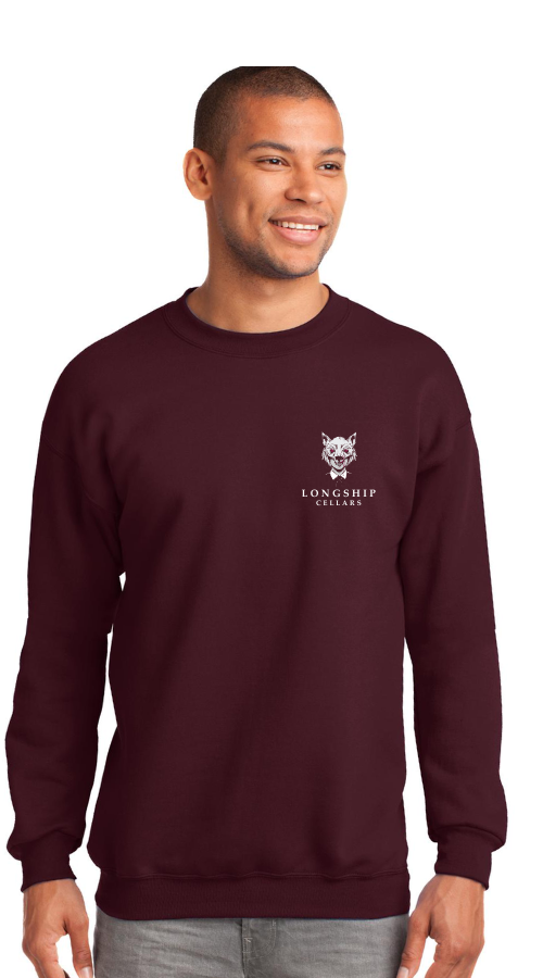 Bad Wolf Maroon Crewneck :: BW208
