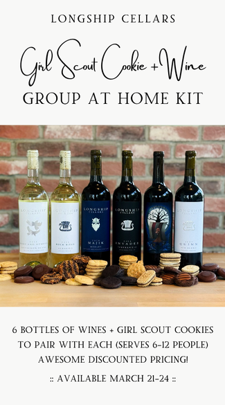 At Home Girl Scout Cookie + Wine Pairing Kit