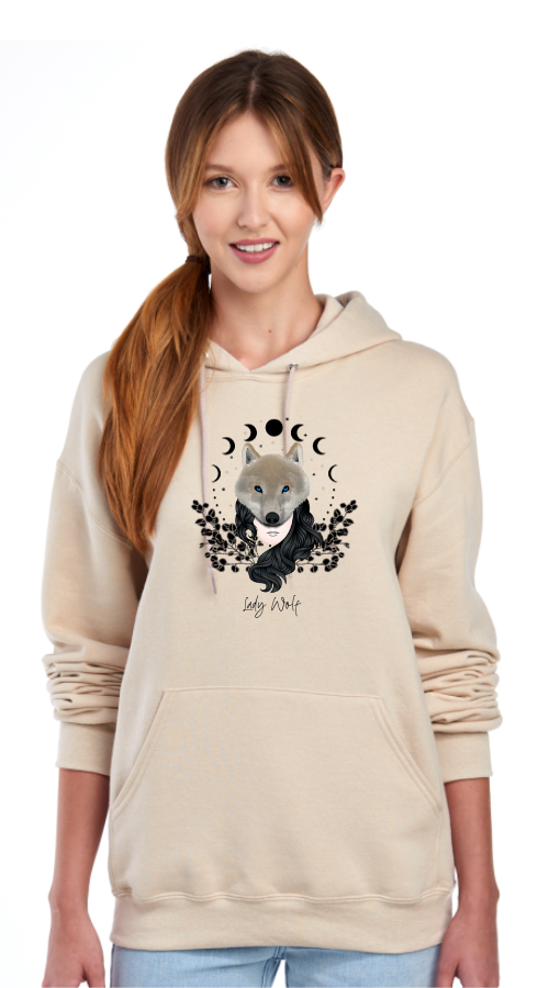 Lady Wolf Sandstone Sweatshirt :: LW105